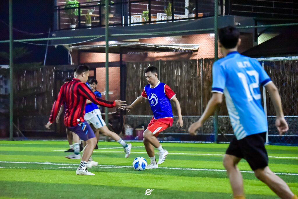 View sawah dan sunset di lapangan Luwung Mini Soccer Cirebon yang estetik